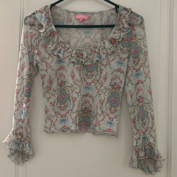 Sugar Thrillz Tops - Sugar Thrillz Floral Blouse